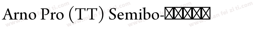Arno Pro (TT) Semibo字体转换